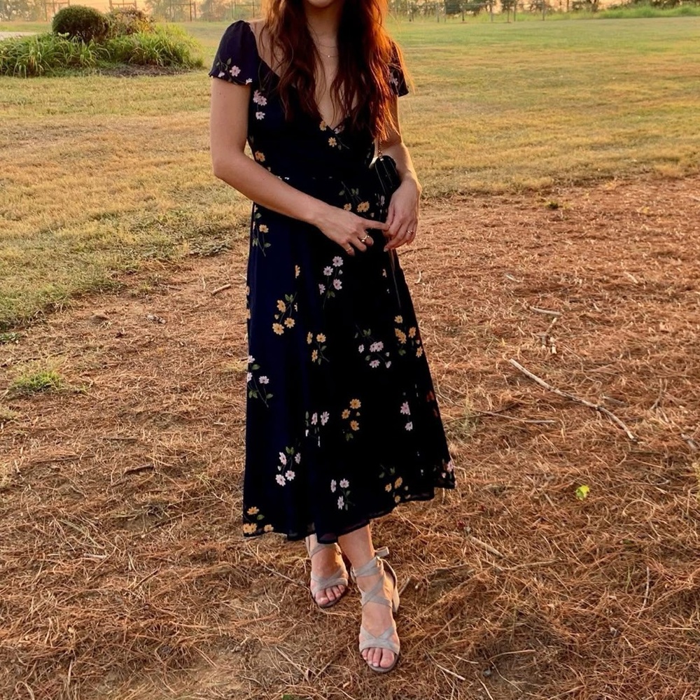 Floral Navy Dress